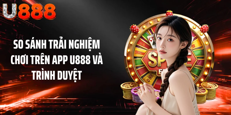So sánh trải nghiệm chơi trên app U888 và trình duyệt